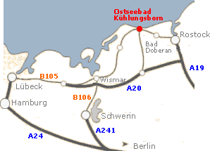 Ferienwohnungen K�hlungsborn: K&uuml;hlungsborn & Umgebung